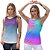 Kit 2 Regatas Fitness Feminina - Azul Roxo e Tie Dye - Imagem 1