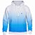 Moletom Degrade Azul Branco - Imagem 1