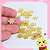 50 Mini apliques acrílico espelhado Abelha 1cm - Imagem 1