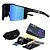 Óculos de Ciclismo Preto Com 4 Lentes + Case - Kapvoe - Imagem 1