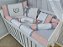 kit berço rolinho menina rose - chevron - Imagem 2