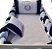 kit para berço trança urso marinho e azul - Imagem 1