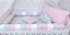 kit berço poa rosa cinza - Imagem 3