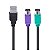 Cabo Adaptador USB macho para PS2 30CM USBPS-2 Vinik - Imagem 2