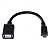 Adaptador OTG micro USB para USB 2.0 15cm preto conexão com celulares e tablets PAMUP-15 PCYES - Imagem 2