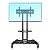 Suporte Pedestal com Rodízios e Altura Regulável de 1120 a 1520mm para TVs a partir de 32" Preto A06V6_PRO ELG - Imagem 1