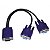 Cabo Adaptador VGA 1Macho x 2Femea Y PT. FCA-18 Feasso - Imagem 1
