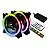 Kit Cooler Gabinete F7-L600RGB 2 Fans RGB 12x12mm com Controle + Controladora + Barra Led C3Tech - Imagem 1