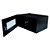 Mini Rack 19" 5U x 350mm Economic porta c/ visor acrílico preto c/ 02 chaves - 4756 Max Eletron - Imagem 2