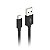 Cabo USB-USB C 1M 3A CB-C10BK Preto C3Tech - Imagem 2