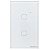 Interruptor Touch Smart Wi-Fi Intelbras EIW 1002 2 4850015 Teclas Branco Alexa Google - Imagem 1