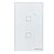 Interruptor Touch Smart Wi-Fi Intelbras 4850058 MIS 1002 2 Teclas Branco - Imagem 1