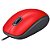 Mouse Logitech M110 Silent Clique Silencioso USB Vermelho Com Fio - Imagem 4