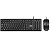 Kit Teclado e Mouse USB Vinik Slim Chocolate SC100 Preto ABNT2 - Imagem 1