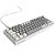 Teclado Mecânico PCYes Mecka 65% White Ghost Switch Red LED Rainbow TPMKWGRD - Imagem 1
