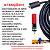 10 Metros Mangueira Trama de Nylon Com Registro + Bico Curto e Snow Foam Para Wap New Eco Wash - Imagem 3