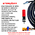 10 METROS MANGUEIRA TRAMA DE NYLON COM REGISTRO + BICO VARIADOR + SNOW FOAM PARA LAVADORAS WAP COMBATE TURBO - Imagem 3