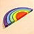 Arco-íris colorido de madeira 25cm - Imagem 4