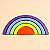 Arco-íris colorido de madeira 25cm - Imagem 5