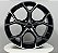 Roda Raw Audi RS5 Preta Diamantada Aro 18x8 / 5 Furos (5x112) - Imagem 1