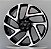 Roda Raw Range Rover Velar SVA Preta Diamantada Aro 20x8 / 5 Furos (5x108) - Imagem 3