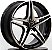 Roda Raw Mercedes C63 S AMG Preta Diamantada Aro 20x8 / 5 Furos (5x112) - Imagem 2