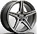 Roda Raw Mercedes C250 AMG Grafite Diamantada Aro 17x8 / 5 Furos (5x112) - Imagem 2