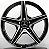 Roda Raw Mercedes C250 AMG Preta Diamantada Aro 18x8 / 5 Furos (5x112) - Imagem 1