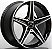 Roda Raw Mercedes C250 AMG Preta Diamantada Aro 20x8 / 5 Furos (5x112) - Imagem 2