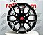 Jogo de Roda Gisa Flow Form YA9554 Preto Diamantada 6x139,7 - 22x10 Offset 20 - Imagem 1