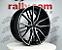 Jogo de Roda RS aplicação Bmw M8 Preto Diamantado 5x112 - 20x8,5 e20x9,5 Offset 26 e 37 - Imagem 2