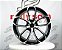 Jogo de Roda Gisa FF6049 Forged Preto Borda Diamantada 5x112 - 21x9,5 Offset 26 - Imagem 1