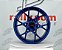 Jogo de Roda Porsche 718 Azul 5x130 - 20x8,5 e 20x10 Offset 45 e 40  (Nv) - Imagem 1