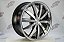 Jogo de Roda Ace Alloy Executive Preto Diamantado Borda Polida Blank - 19x8,5 Offset 20 (Nv) - Imagem 3