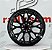 Jogo de Roda Mclaren C/ Aplique De Carbono Preto 5x112 - 20x9 e 21x11 Offset 30 e 24  (Nv) - Imagem 1