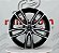 Jogo de Roda Mercedes GLE Preto Diamantada 5x112 - 22x10 e 22x11,5 Offset 55 e 53 (Nv) - Imagem 2