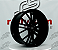 Jogo de Roda Audi Q8 Preto  5x112 - 22X9,5 Offset 26 (Nv) - Imagem 2