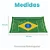 Travessa Rasa Vidro Campo De Futebol Bandeira23,5x15,5x1,5cm - Imagem 2