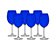 Taça Bordeaux Azul 580ML - Imagem 2