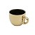 Conjunto 6 Xícaras Café Porcelana Com Pires Versa Preto/Dourado  90ml - Imagem 5