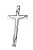 Crucifixo em Alumínio Fundido 50 x 26 x 1cm - Imagem 1