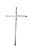 Crucifixo em Alumínio Fundido 39 X 22 X 1cm - Imagem 2