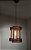 Lustre luminária de teto rústico de madeira com lâmpada retro - Imagem 1