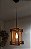 Lustre luminária de teto rústico de madeira com lâmpada retro - Imagem 3