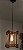 Lustre luminária de teto rústico de madeira com lâmpada retro - Imagem 4