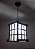Luminária de teto rustico lustre japonês treliça - Imagem 1