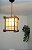 Luminária de teto rustico lustre japonês treliça - Imagem 5