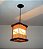 Luminária de teto lustre rústico bambu - Imagem 3