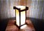 Abajur de mesa japonês rustico com telinha de bambu - Imagem 4