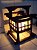Arandela de parede de madeira luminaria oriental japones - Imagem 2
